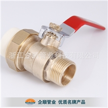 厂家专业供应PB单外活接球阀外丝活接铜球阀dn25