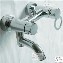 供应快开苹果三档焊接龙头焊接淋浴龙头铜三联浴缸龙头SP-1014