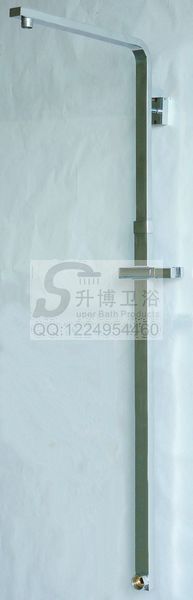 供应高档侧进水七字方形淋浴柱带升降不锈钢SP-3004