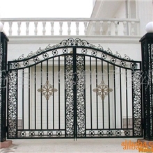河北任丘华联铁艺专业生产制作欧式铁艺门推拉门