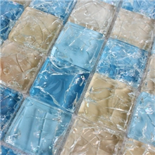 G4049七彩色水晶马赛克玻璃电镀马赛克拼图背景墙