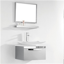 厂家直销欧泊尚家2013新款304不锈钢台上盆整体浴室柜浴室柜