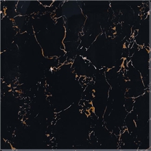 一级品全抛釉大理石黑金花600x600