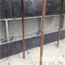 福磊石材供应花岗岩英国棕工程板,异形--每月产量2万平