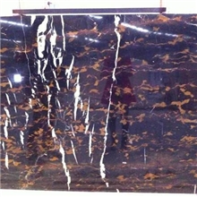 福磊石材超大量阿富汗黑金花大板荒料