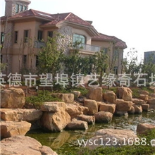 黄蜡石工程承接、黄蜡石批发、园林景观石直销，黄蜡石厂家