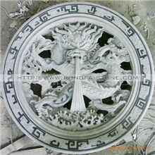 供应石雕，寺庙浮雕，镂空龙窗，青石坐龙浮雕