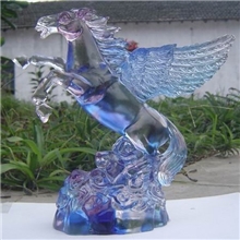 厂家供应琉璃飞马琉璃礼品