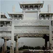 厂家直供石材山门牌坊凉亭建筑外墙干挂石材幕墙,异型建材