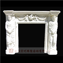 壁炉欧式壁炉中式壁炉石材厂家工艺品曲阳石雕宏州