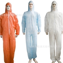 一次性无纺布连体防油污防水渍防护服（尺寸可定做）连体防护衣