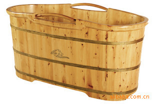 如意香柏木木质沐浴桶泡澡桶浴缸木澡盆批发RY020