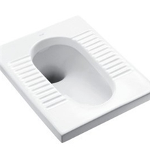 295高横纹带弯蹲便器防臭性能好冲水佳清洗易工程首选卫浴