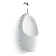 68厘米小便斗橄榄小便器挂式小体积手动冲水均衡卫浴