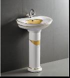 【红星美凯龙】供应彩金高档卫生实用立柱盆