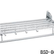 【卫浴厂家】太空铝活动毛巾架/太空铝扇形浴巾架/浴室挂件