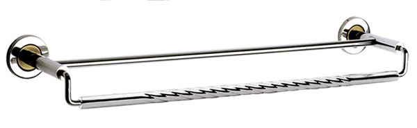 【卫浴厂家】直销不锈钢螺纹毛巾杆/双杆/规格可自订