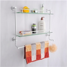 新品上市卫浴五金厂家直销批发架系列玻璃置物架（6）