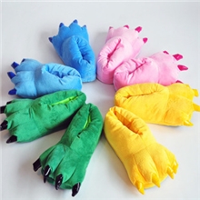 厂家直批毛绒鞋拖鞋家居鞋棉拖恐龙史迪仔爪子鞋批发加盟一件代发