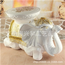 新品上市欧式家具装饰摆件象牙白圆面换鞋凳厂家直供XH036白