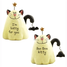 彩绘树脂工艺品商务礼品节日礼品家居摆设喜庆礼品鬼猫85513