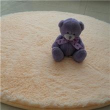 3厘米丝毛长毛圆形地毯80*80cm天津地毯厂家批发