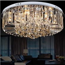 厂家直销LED水晶圆形吸顶灯卧室餐厅客厅吸顶灯简约现代水晶灯