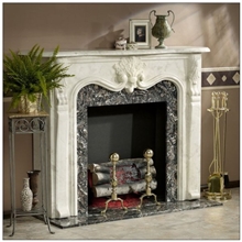 供应曲阳石雕室内装饰雕塑大理石壁炉石材壁炉人物花草壁炉