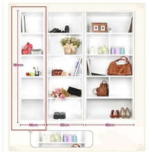 批发零售1.8米自由组合大书柜整体板式办公书橱书柜