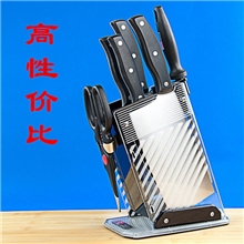 阳江不锈钢厨房刀具套装亚克力套刀丰力力拓七件套L726砍骨刀