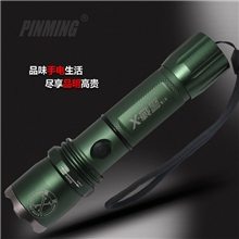 厂家直批新款XPE手电筒大功率旋转变焦调光充电LED强光手电筒