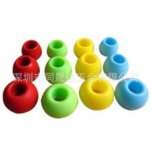 带耳黑色蓝牙耳机套/带孔彩色耳机面盖硅胶彩色大中小入耳式耳塞
