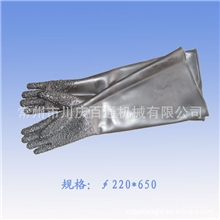 江苏常州厂家直供颗粒喷砂手套加厚防滑耐酸碱包运费