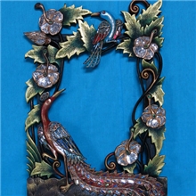 泰国红孔雀蓝鹦鹉镜框