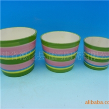 陶瓷彩绘花盆花缸花园系列白云土釉下彩产品系列