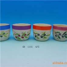 陶瓷彩绘花盆容器，陶瓷花缸