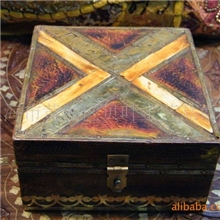 【贝叶工坊】东南亚工艺品批发订购/印度摆设/牛骨首饰盒（小）