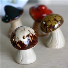 亏本卖拉！原价2.3元现代窑变彩绘蘑菇陶瓷工艺品摆饰现货混批