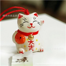 全网最低价！热销3000个江户大吉彩绘风铃挂件陶瓷工艺品批发