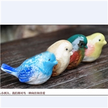 全网最低！好评如潮原价3.8人见人爱彩绘小鸟四色陶瓷工艺品摆件