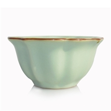 汝窑茶具高档正品仿宋汝窑开片功夫茶具汝窑品茶杯菩提杯批发