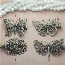 古典宫廷复古发饰青古鸭舌夹发夹4款(06167)