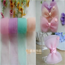 8CM宽泡泡纱雪纺带韩版发夹材料蝴蝶结头饰品手工diy配件批发