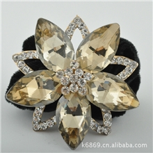 满钻奢华绒布发圈11506施华元素水钻韩版发饰头饰