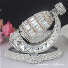 轩尼诗新款酒瓶高档镶钻汽车香水镶钻水晶汽车香水座车载香水