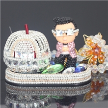 正品流行鸟叔水晶汽车香水座镶钻香水座汽车香水车用香水生产加工