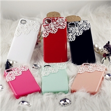 小清新简单蕾丝iphone苹果4s5保护套三星HTC小米1S手机壳一件代发
