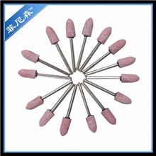 台湾进口磨头红色打磨头火石仔陶瓷磨头砂轮磨头一顶十