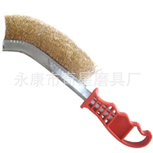 永康钢丝轮厂家直销塑料柄刀刷钢丝塑料柄刀刷批发塑料柄刀刷