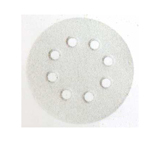 5寸125带8孔6孔杰大鑫利植绒自粘拉绒背绒三角砂纸片